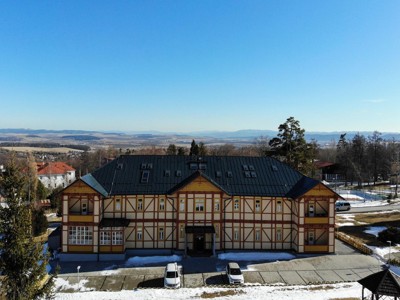 View of Villa Kollár from the sky