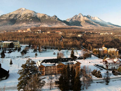 View of the High Tatras from Villa Kollár